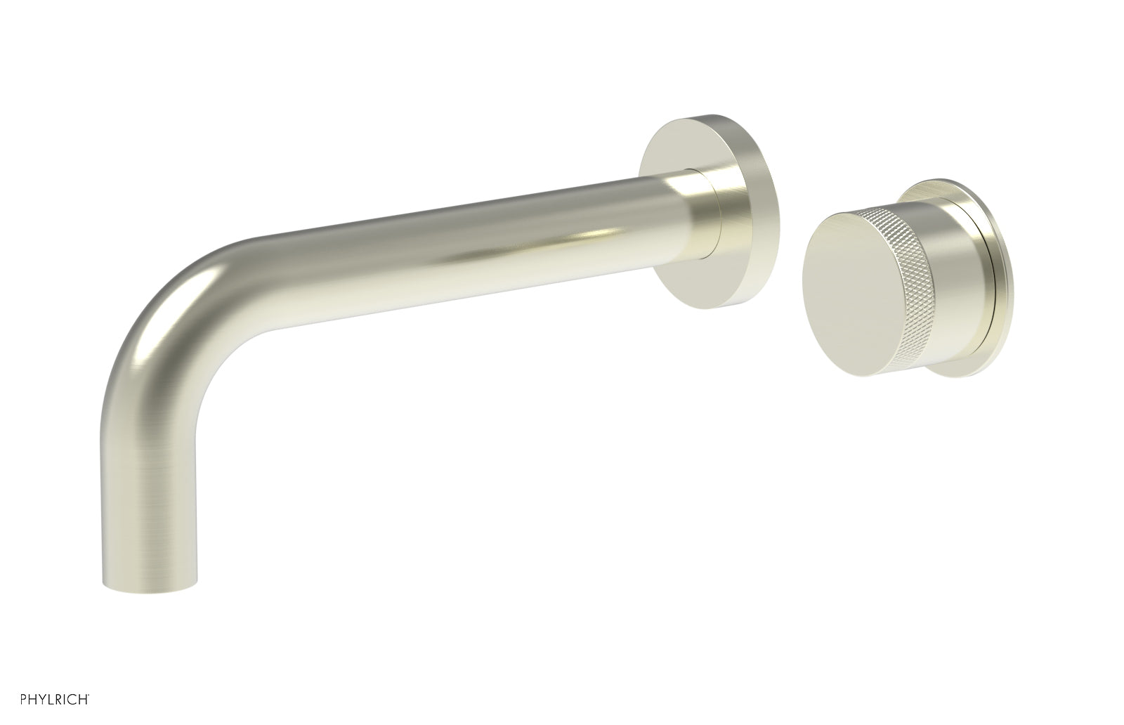 Basic II Single Handle Wall Lavatory Set - Knurled Handle 230-18