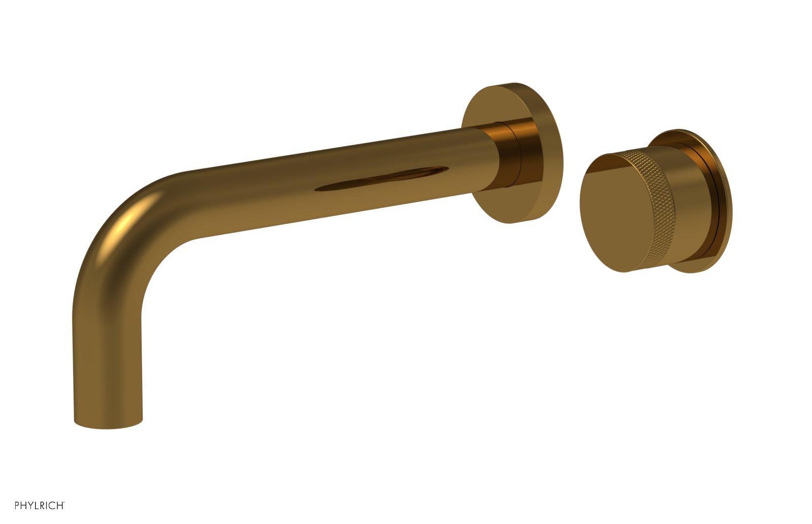 Basic II Single Handle Wall Lavatory Set - Knurled Handle 230-18