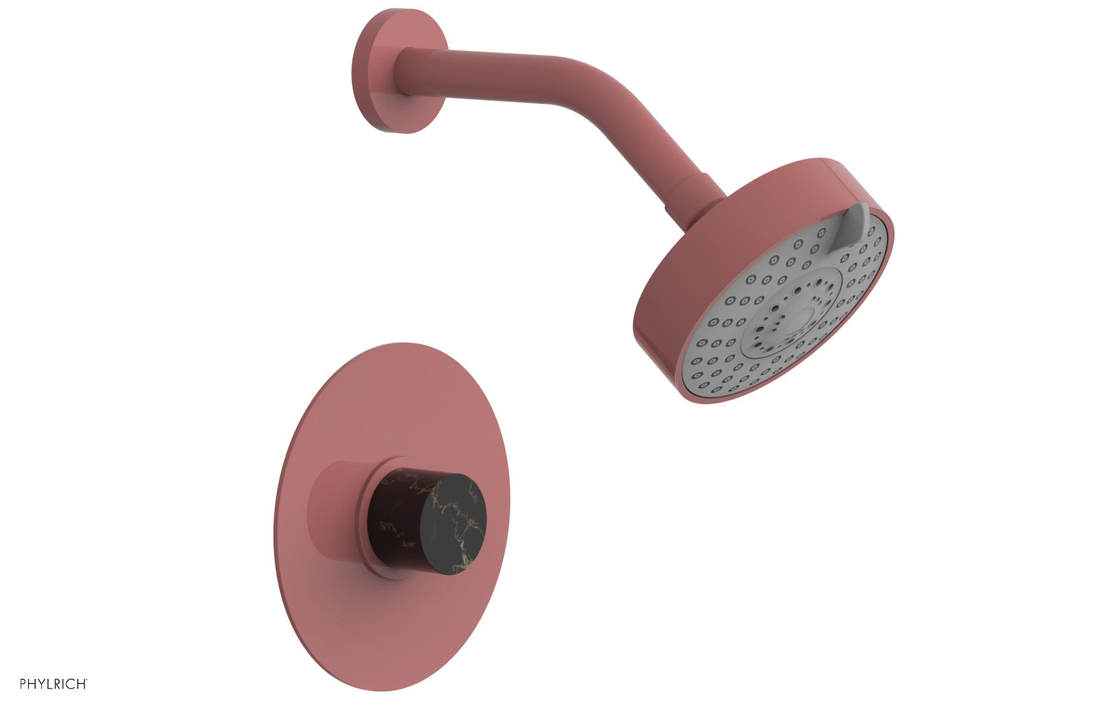 BASIC II Pressure Balance Shower Set - Black Marble 230-23