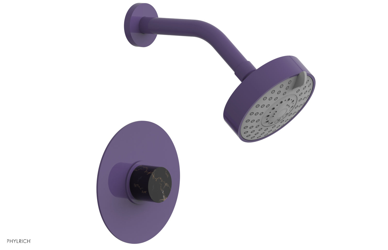 BASIC II Pressure Balance Shower Set - Black Marble 230-23