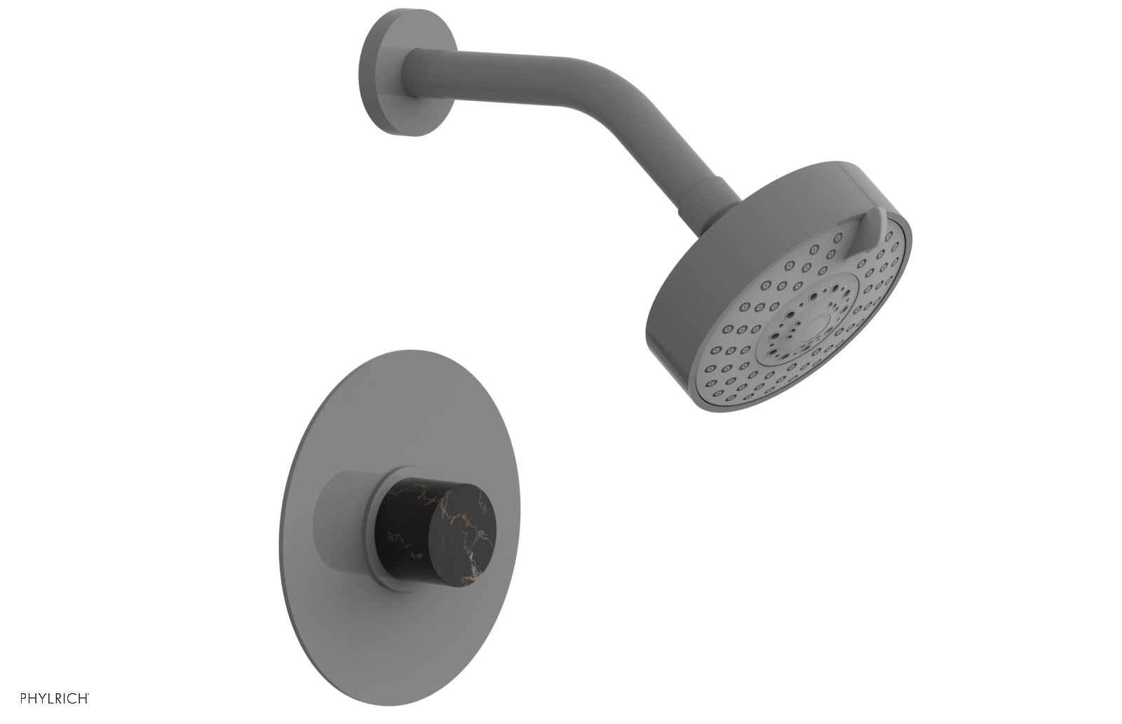 BASIC II Pressure Balance Shower Set - Black Marble 230-23