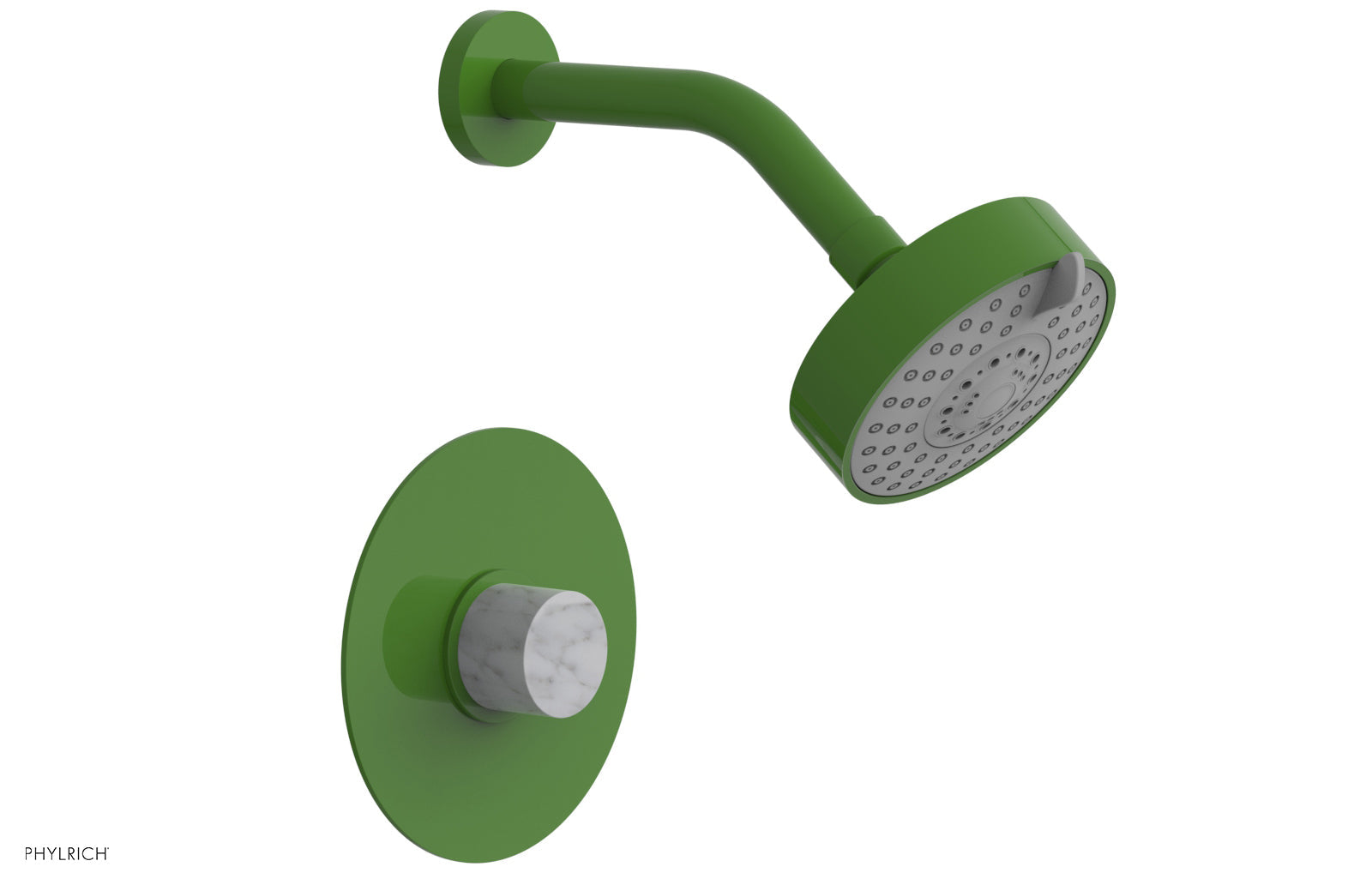 BASIC II Pressure Balance Shower Set - White Marble 230-23