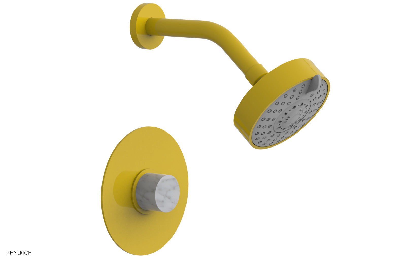 BASIC II Pressure Balance Shower Set - White Marble 230-23