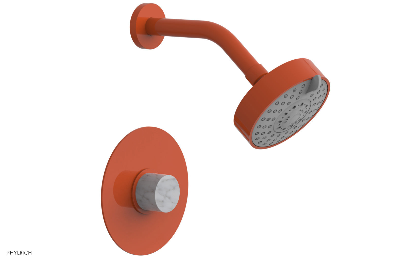 BASIC II Pressure Balance Shower Set - White Marble 230-23