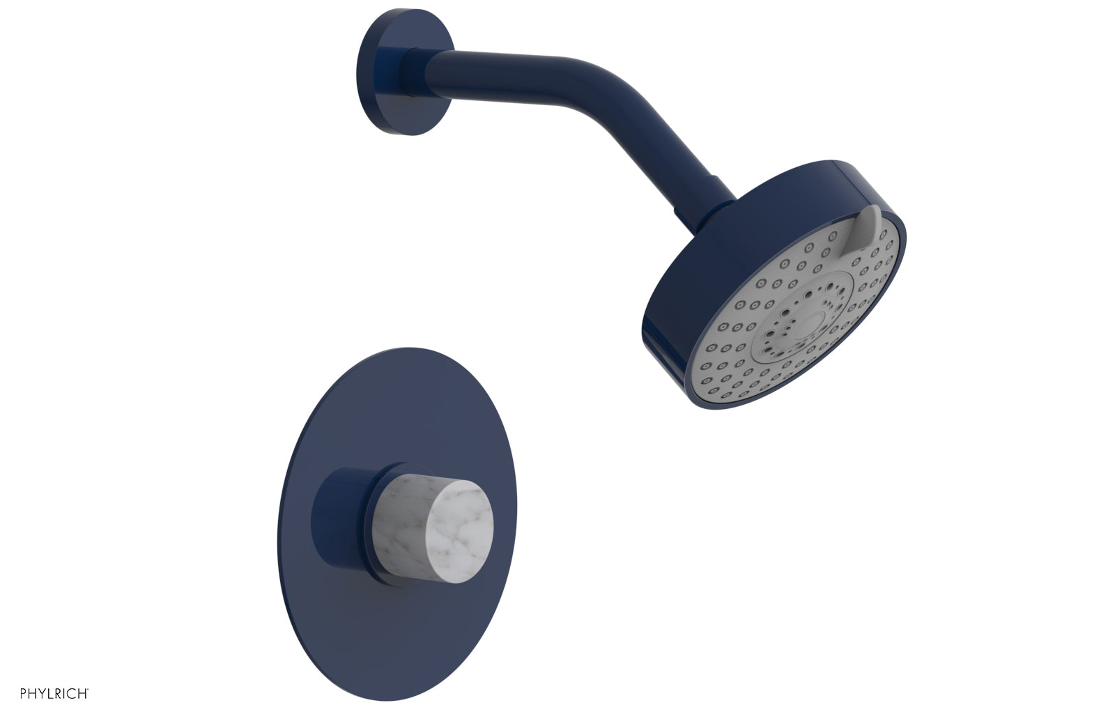 BASIC II Pressure Balance Shower Set - White Marble 230-23