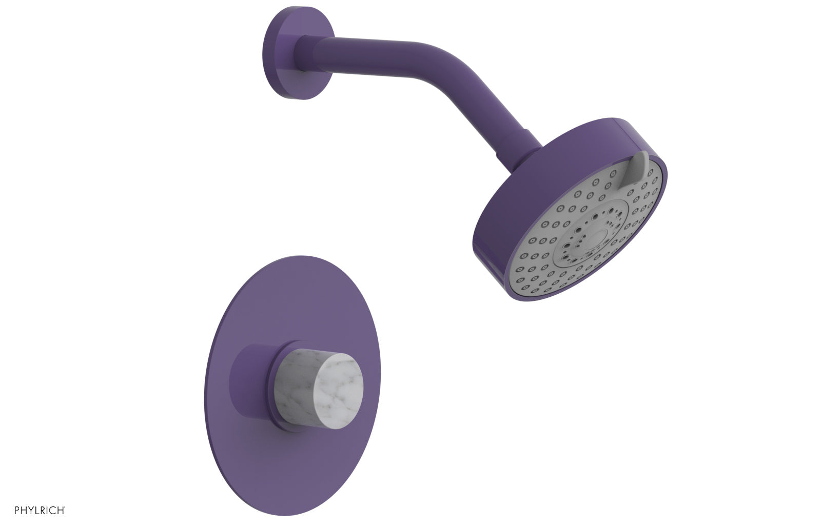 BASIC II Pressure Balance Shower Set - White Marble 230-23