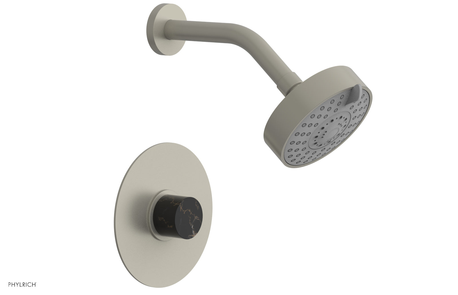 BASIC II Pressure Balance Shower Set - Black Marble 230-23