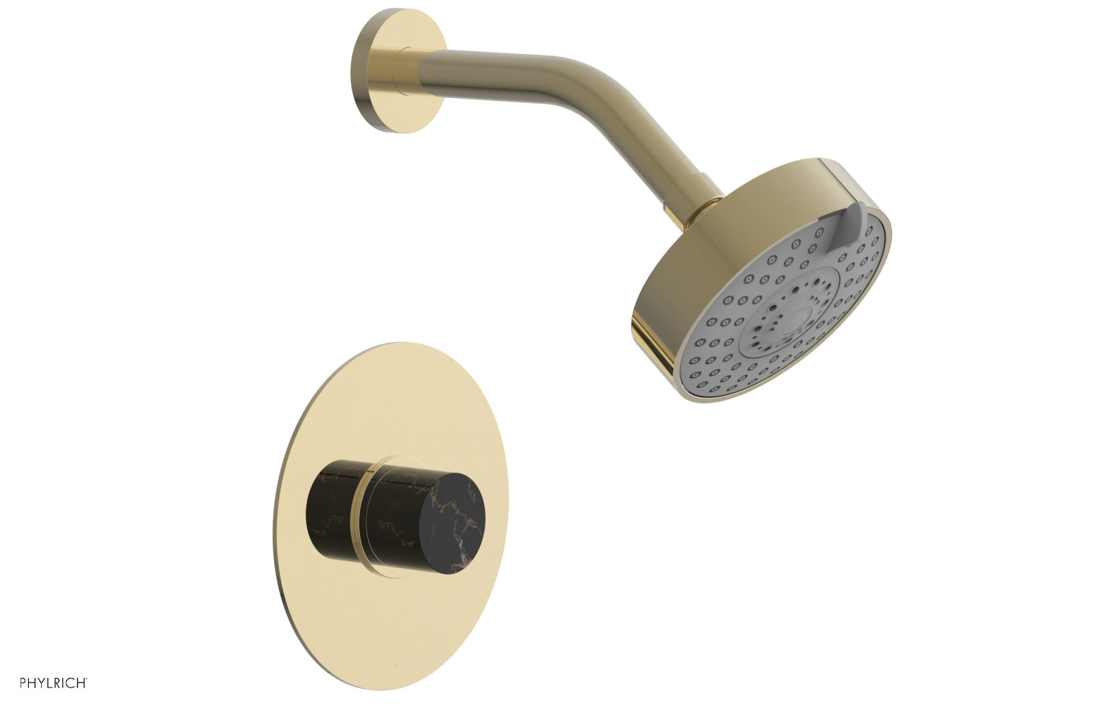 BASIC II Pressure Balance Shower Set - Black Marble 230-23