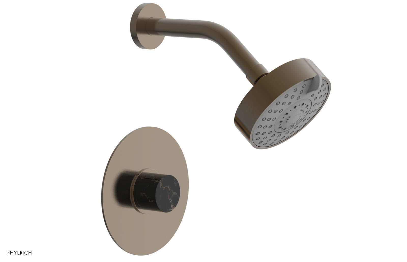 BASIC II Pressure Balance Shower Set - Black Marble 230-23