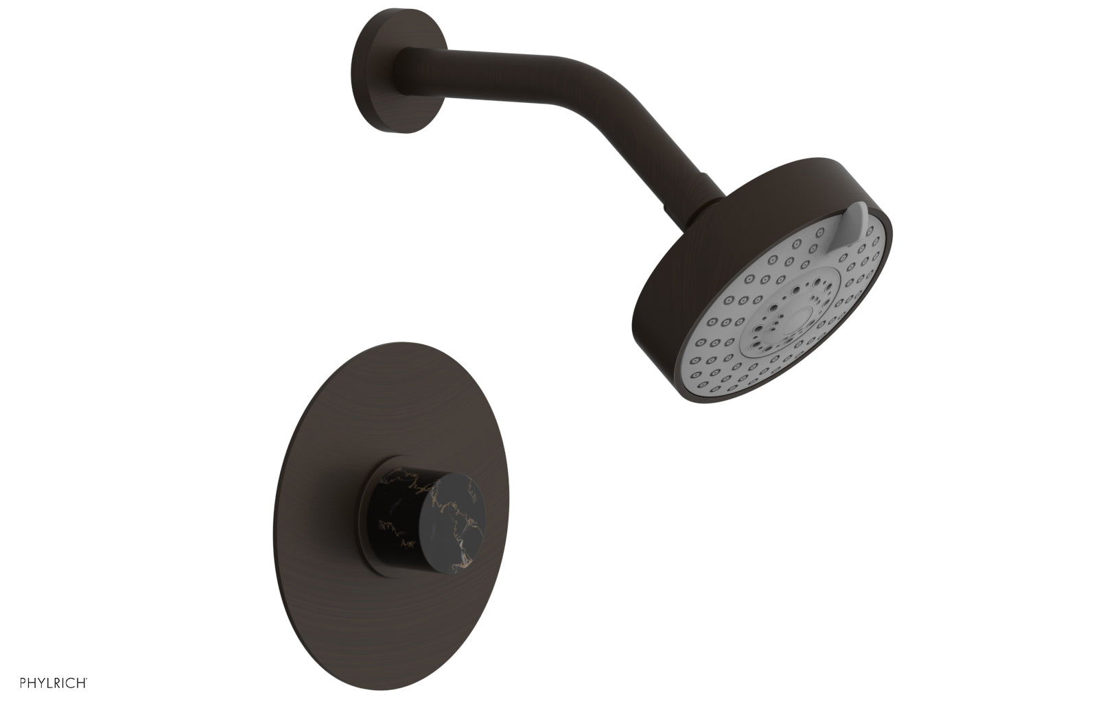 BASIC II Pressure Balance Shower Set - Black Marble 230-23