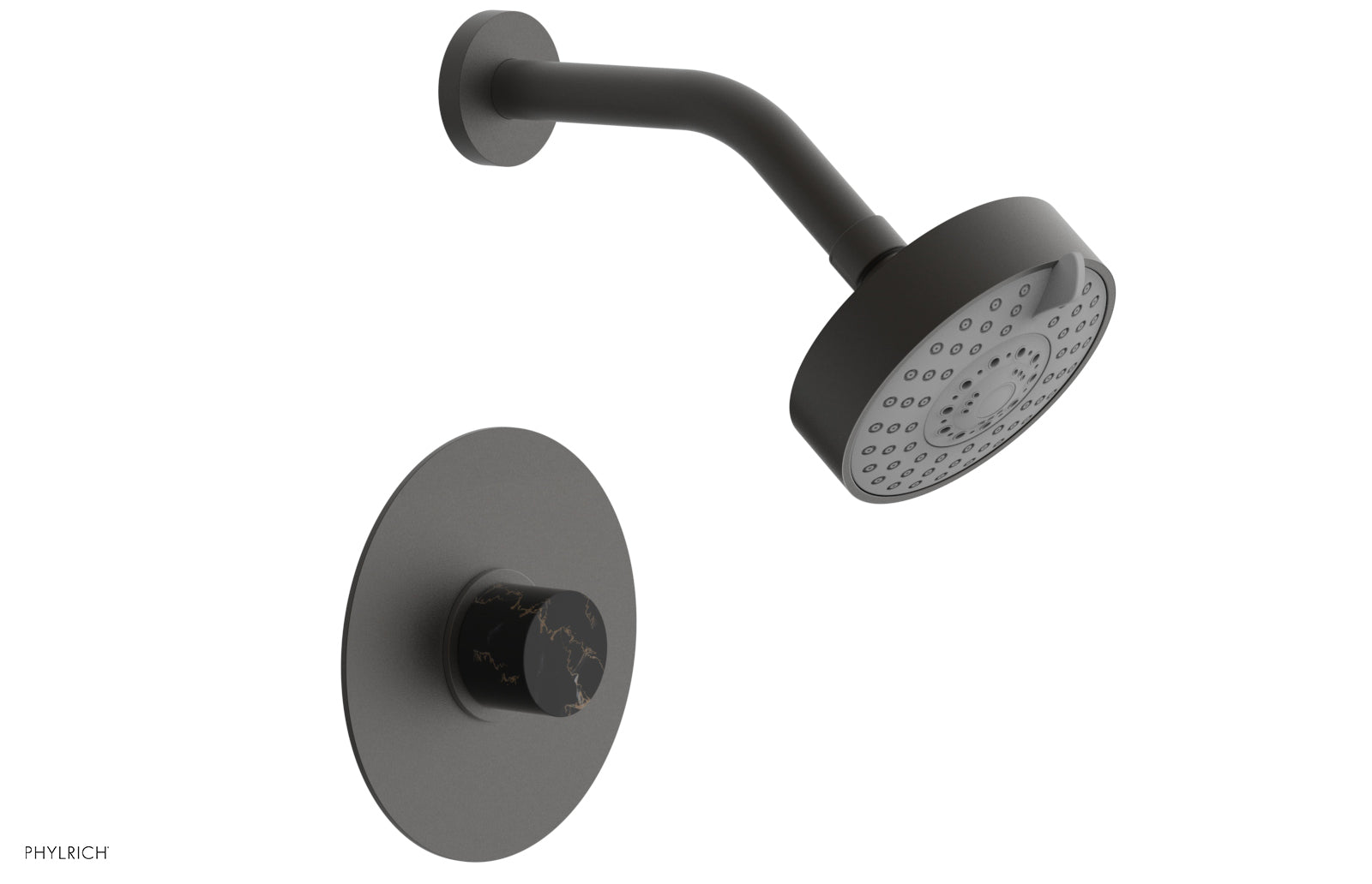 BASIC II Pressure Balance Shower Set - Black Marble 230-23