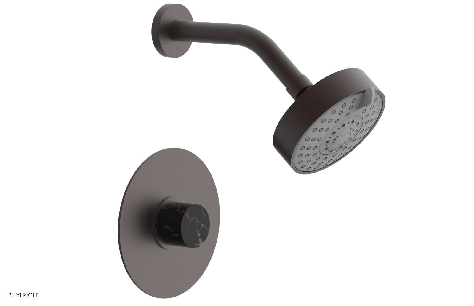 BASIC II Pressure Balance Shower Set - Black Marble 230-23