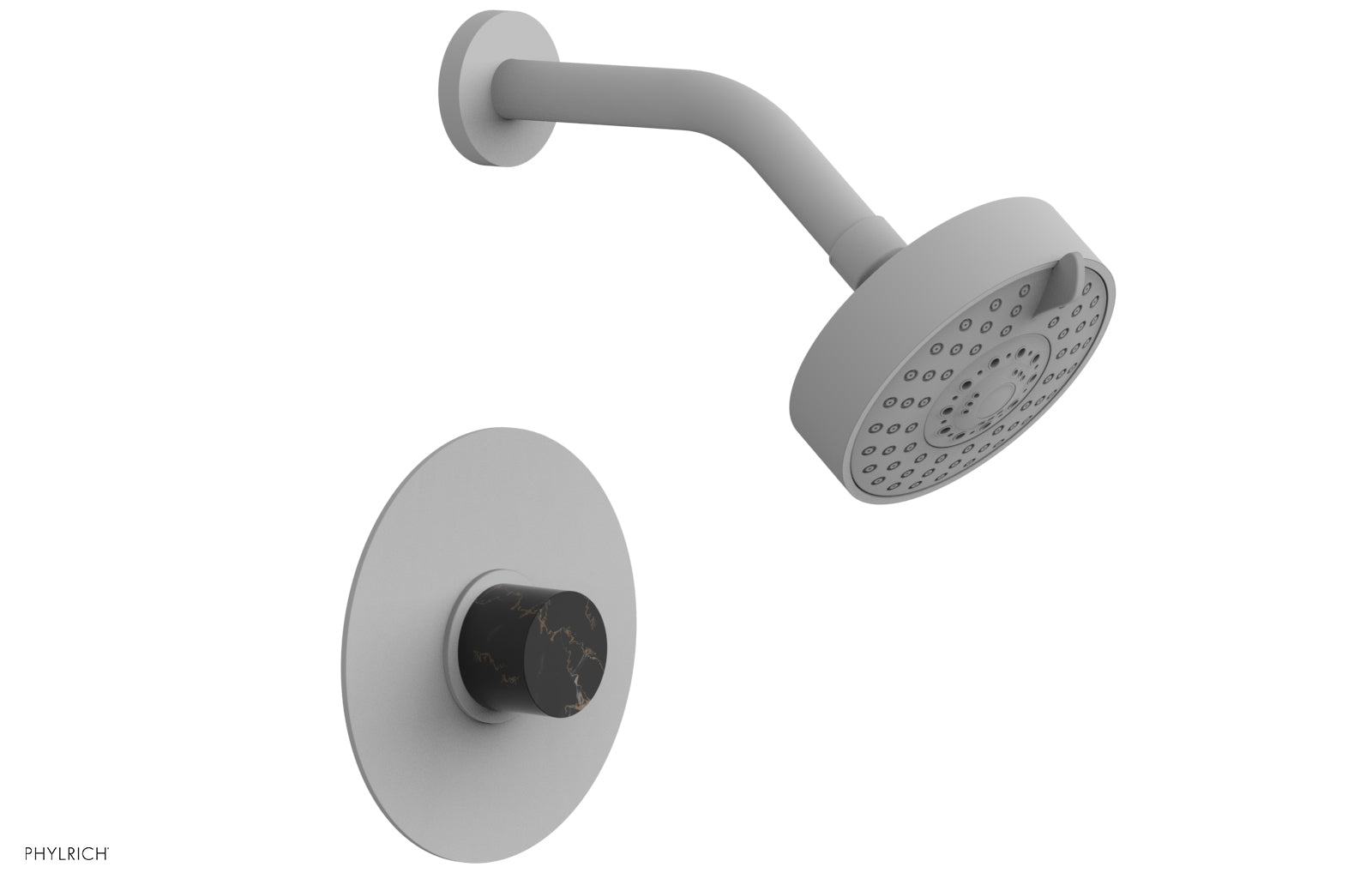 BASIC II Pressure Balance Shower Set - Black Marble 230-23