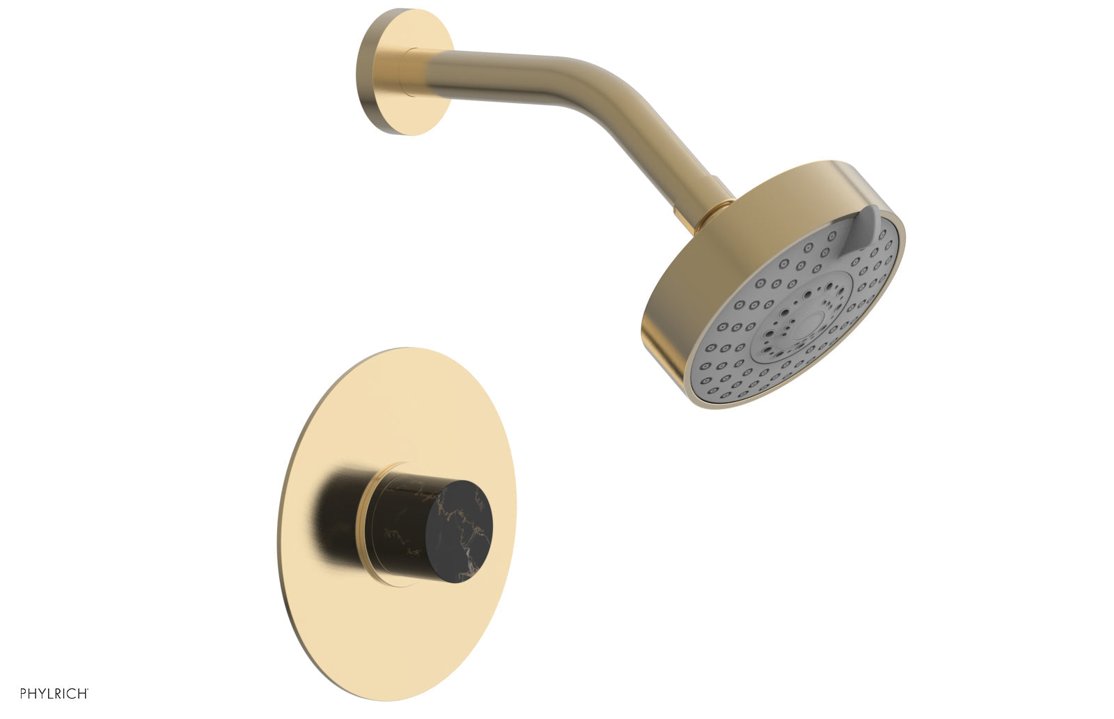 BASIC II Pressure Balance Shower Set - Black Marble 230-23