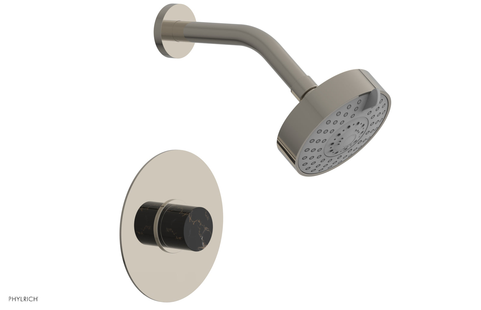 BASIC II Pressure Balance Shower Set - Black Marble 230-23