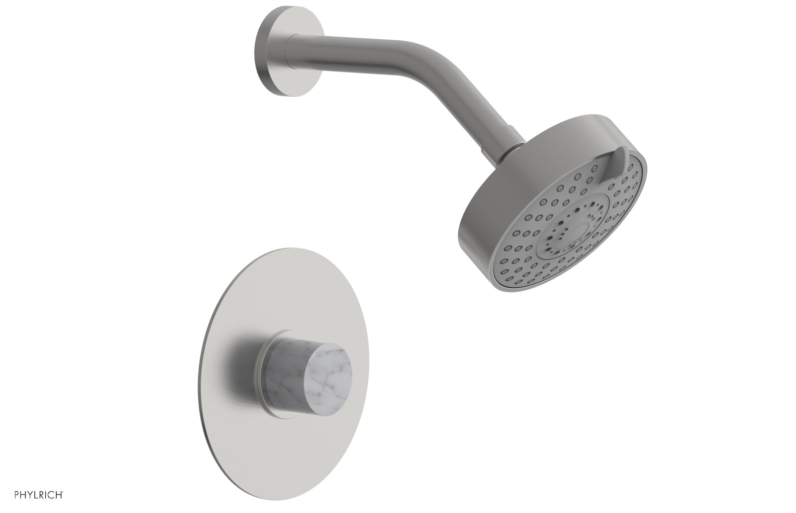 BASIC II Pressure Balance Shower Set - White Marble 230-23