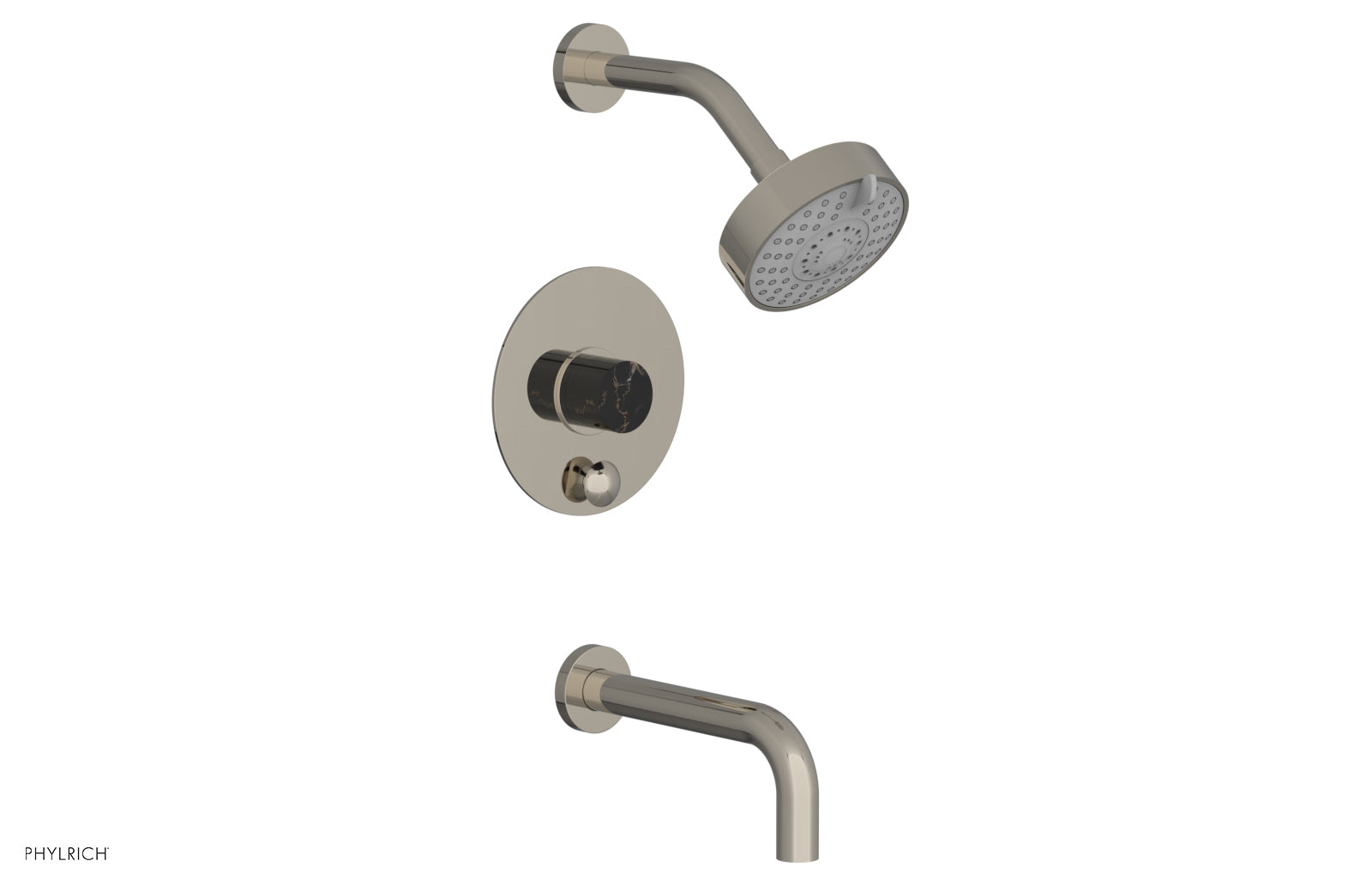 BASIC II Pressure Balance Tub and Shower Set - Black Marble 230-28