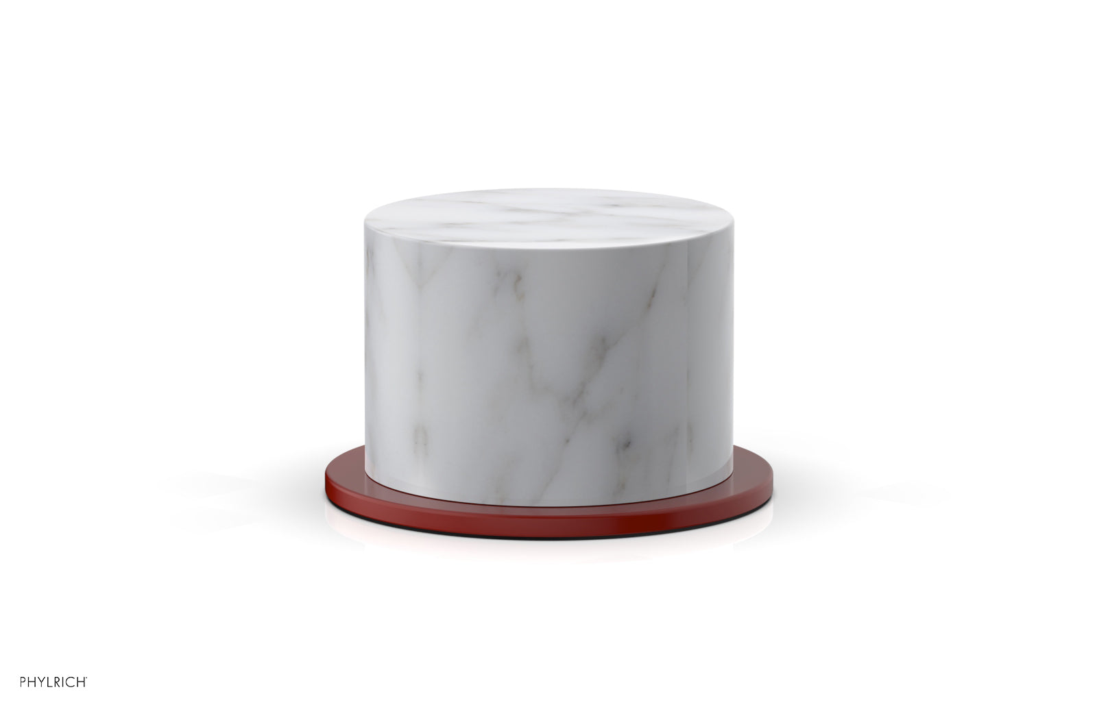 BASIC II Volume Control/Diverter Trim White Marble Handle 230-37