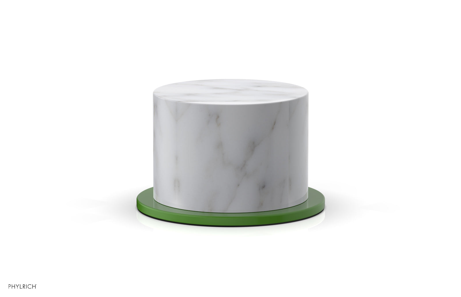 BASIC II Volume Control/Diverter Trim White Marble Handle 230-37