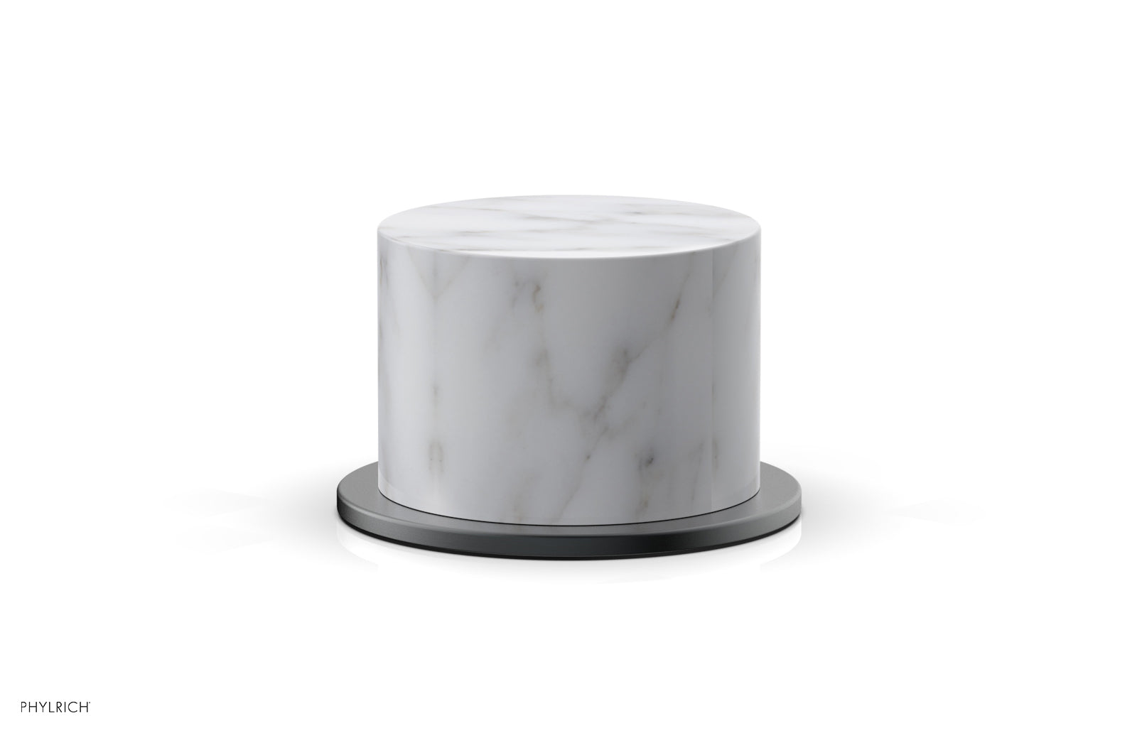 BASIC II Volume Control/Diverter Trim White Marble Handle 230-37