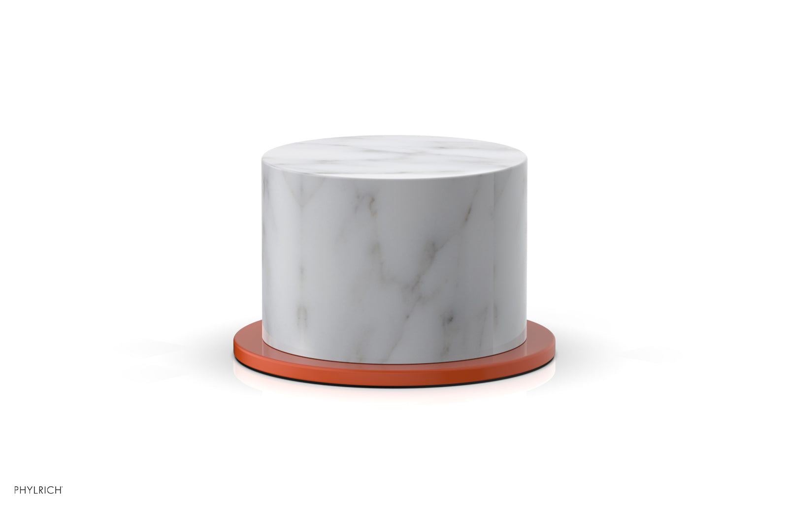 BASIC II Volume Control/Diverter Trim White Marble Handle 230-37