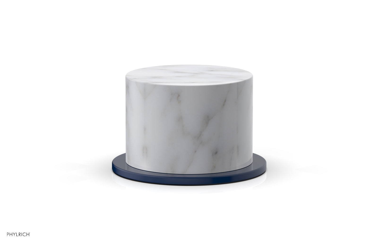 BASIC II Volume Control/Diverter Trim White Marble Handle 230-37