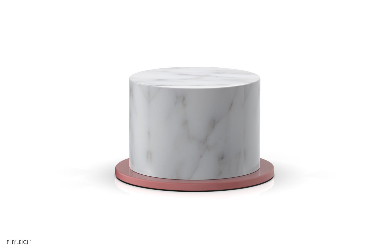 BASIC II Volume Control/Diverter Trim White Marble Handle 230-37