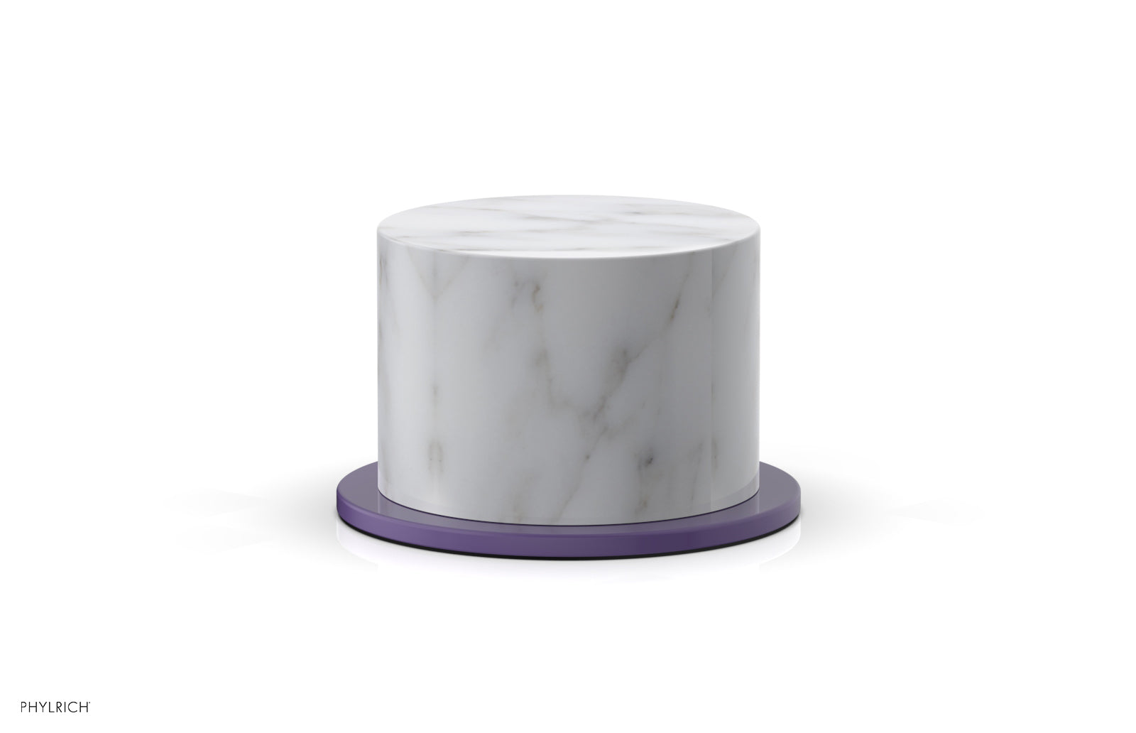 BASIC II Volume Control/Diverter Trim White Marble Handle 230-37