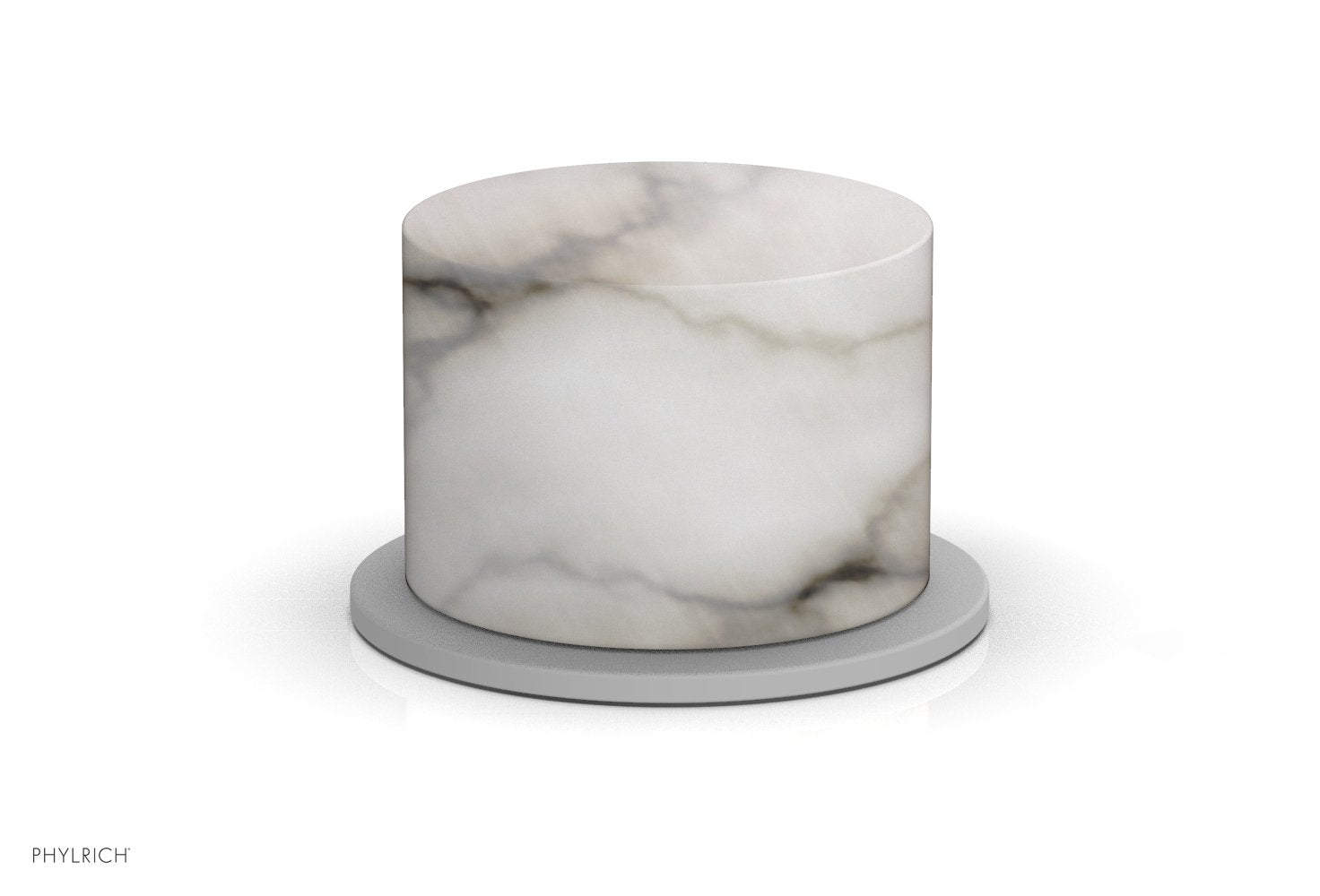 BASIC II Volume Control/Diverter Trim White Marble Handle 230-37