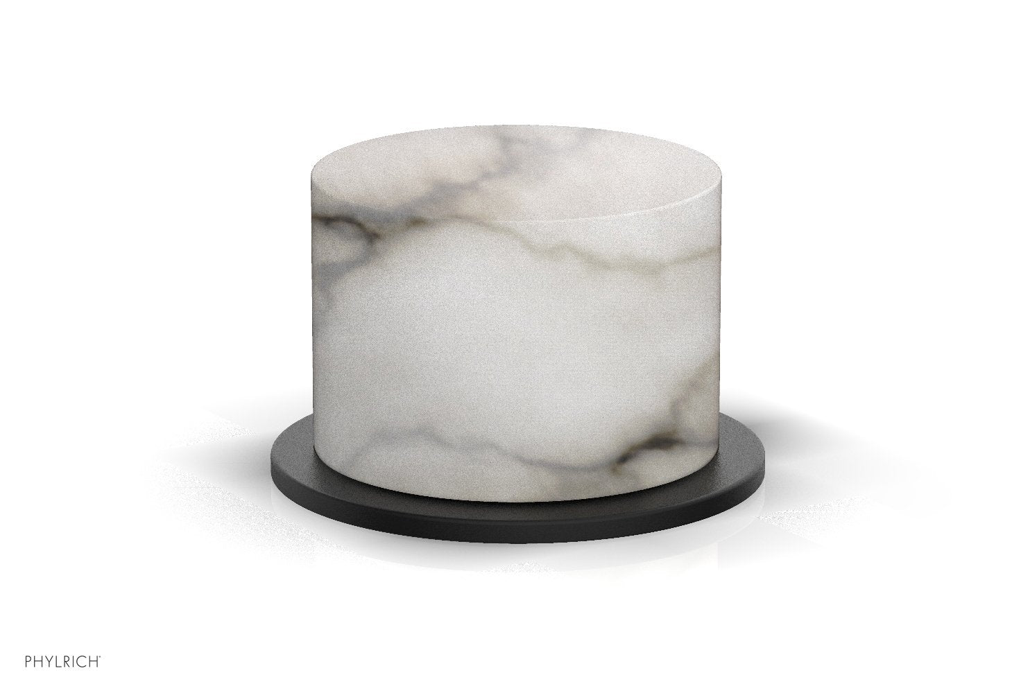 BASIC II Volume Control/Diverter Trim White Marble Handle 230-37