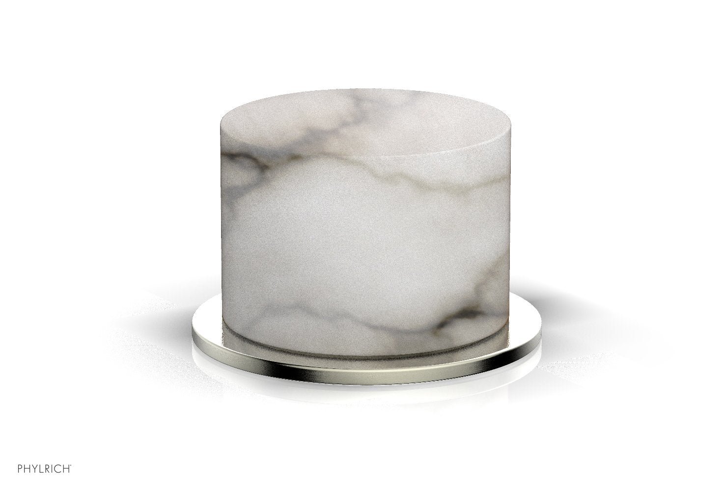 BASIC II Volume Control/Diverter Trim White Marble Handle 230-37