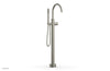 BASIC II Tall Floor Mount Tub Filler - Knurled Handle with Hand Shower  230-44-01