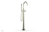 BASIC II Tall Floor Mount Tub Filler - Knurled Handle with Hand Shower  230-44-01