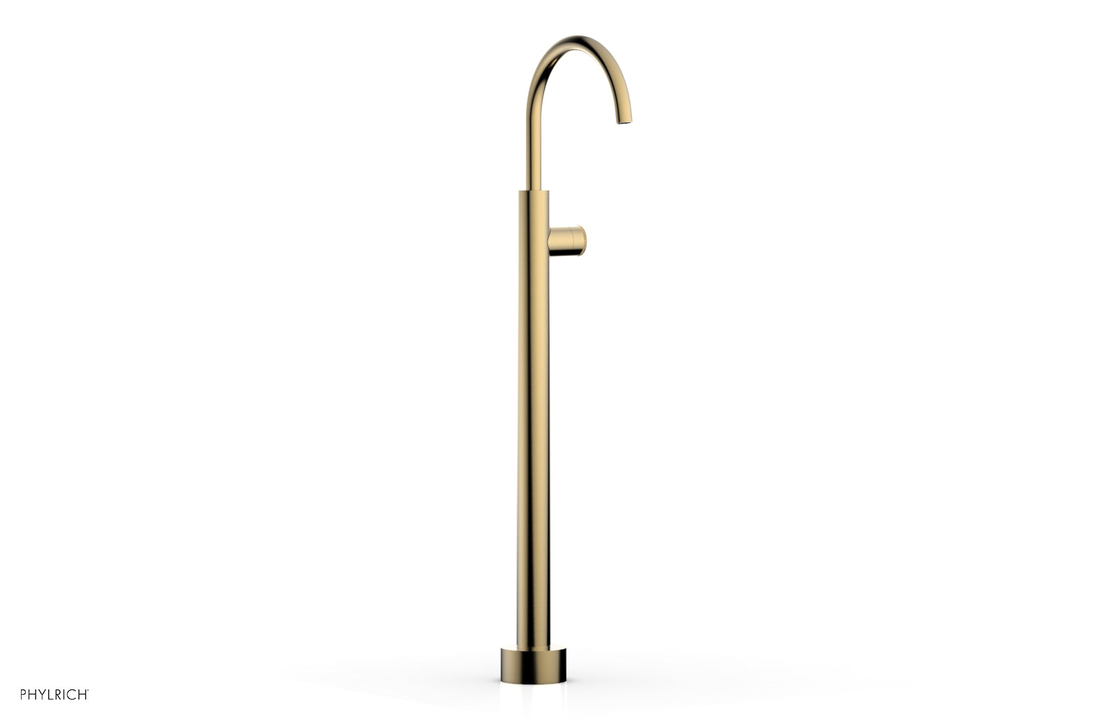 BASIC II Tall Floor Mount Tub Filler - Knurled Handle 230-44-02