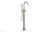 BASIC II Tall Floor Mount Tub Filler - Smooth Handle with Hand Shower  230-46-01