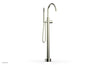 BASIC II Tall Floor Mount Tub Filler - Smooth Handle with Hand Shower  230-46-01