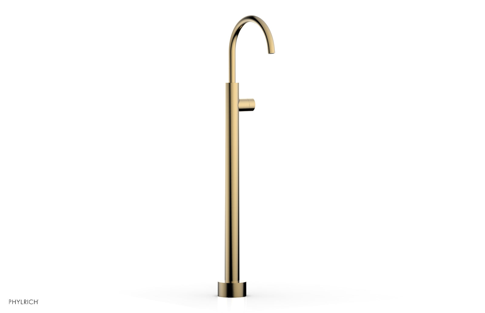 BASIC II Tall Floor Mount Tub Filler - Smooth Handle 230-46-02