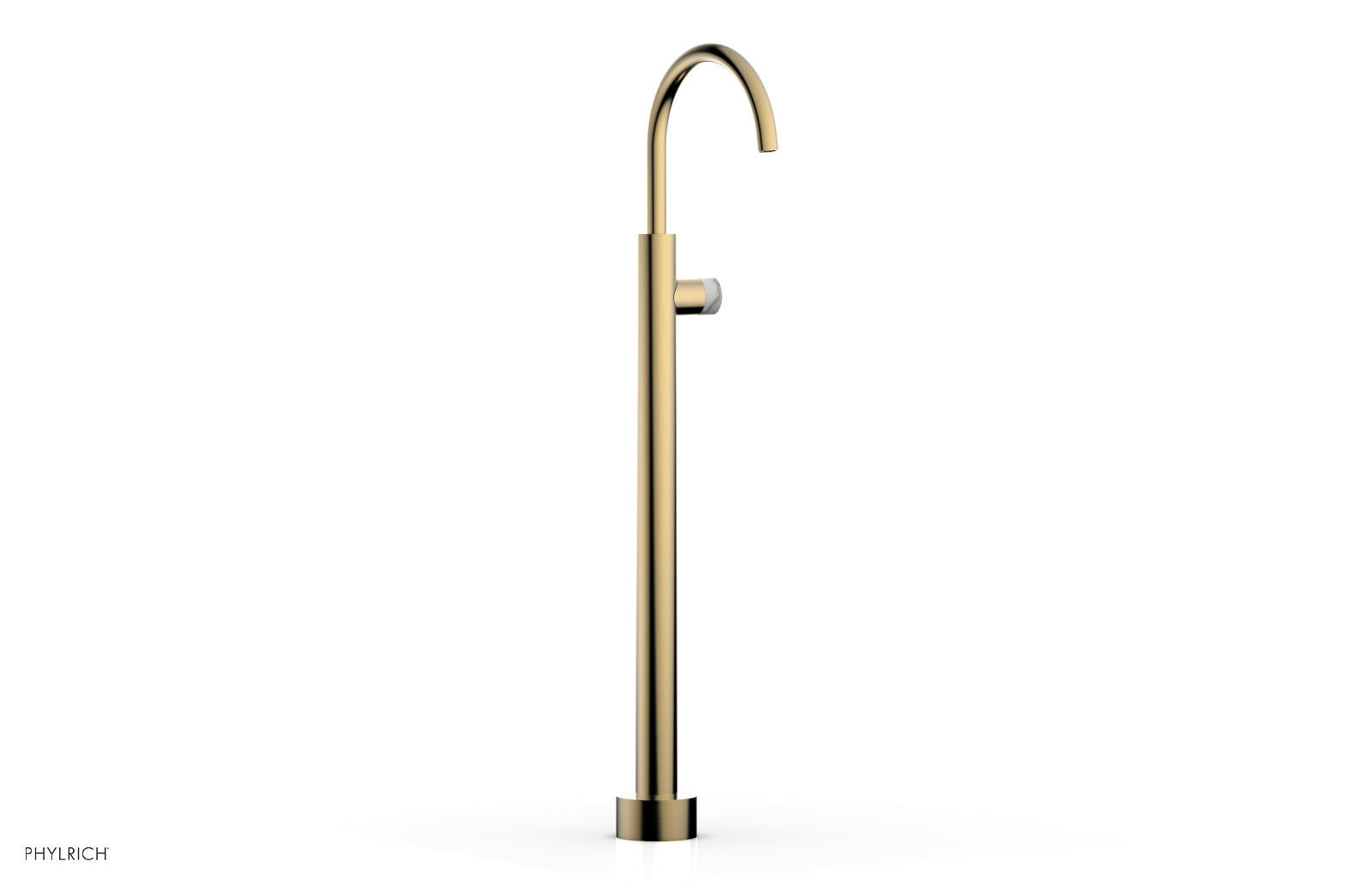 BASIC II Tall Floor Mount Tub Filler -  Marble Handle 230-47-02