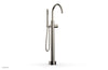 BASIC II Low Floor Mount Tub Filler - Smooth Handle with Hand Shower  230-46-03