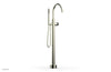 BASIC II Tall Floor Mount Tub Filler - Marble Handle with Hand Shower  230-47-01