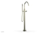 BASIC II Tall Floor Mount Tub Filler - Marble Handle with Hand Shower  230-47-01