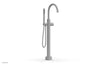 BASIC II Low Floor Mount Tub Filler - Marble Handle with Hand Shower  230-47-03