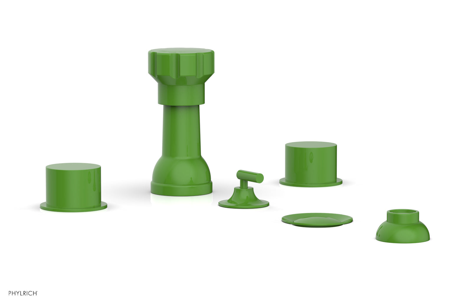 BASIC II Four Hole Bidet Set - Smooth Handles 230-61