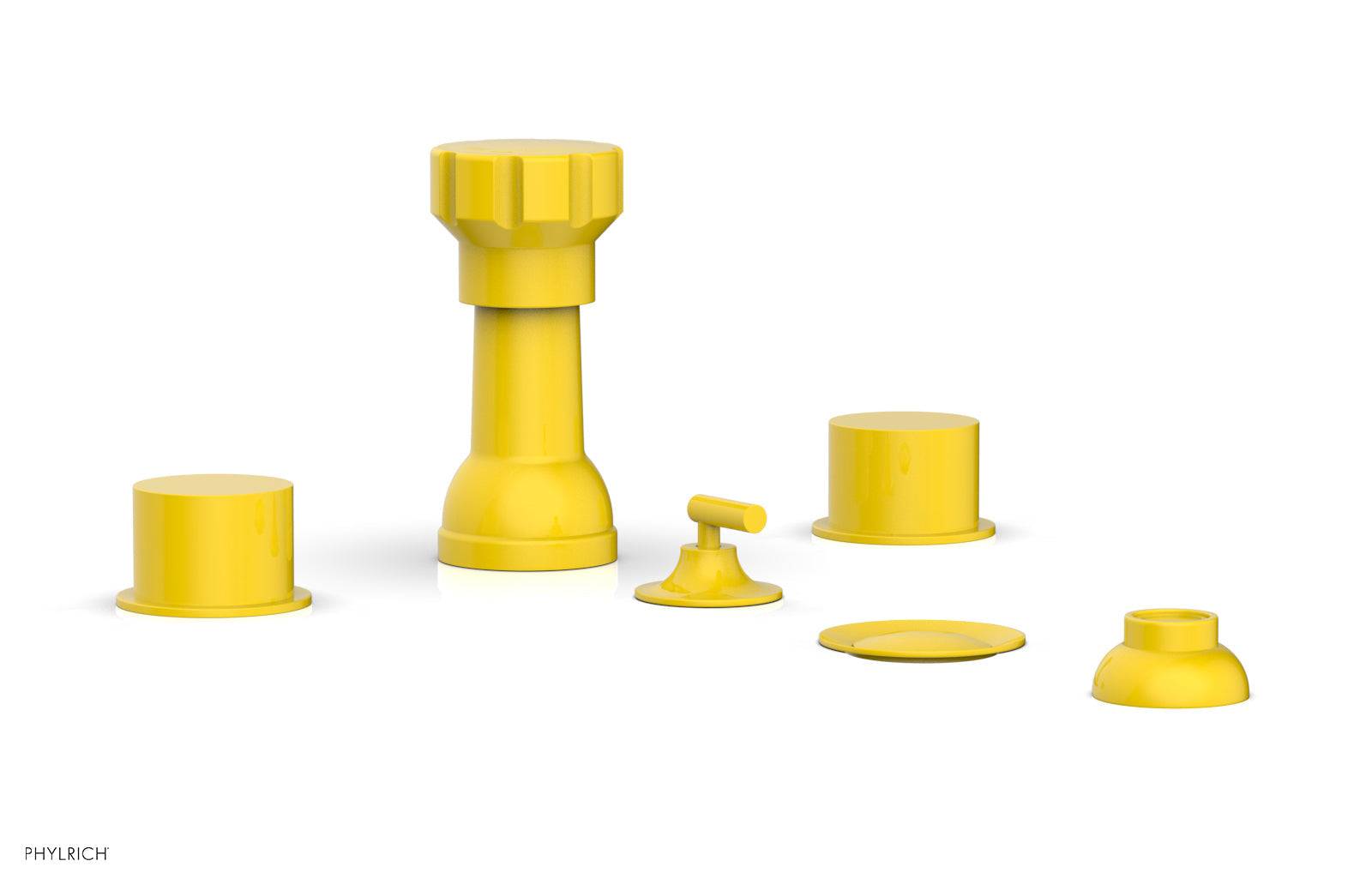 BASIC II Four Hole Bidet Set - Smooth Handles 230-61