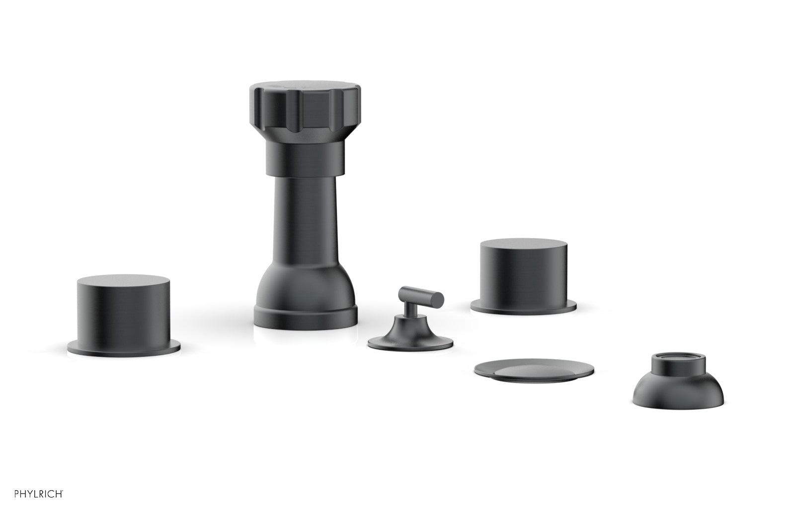 BASIC II Four Hole Bidet Set - Smooth Handles 230-61