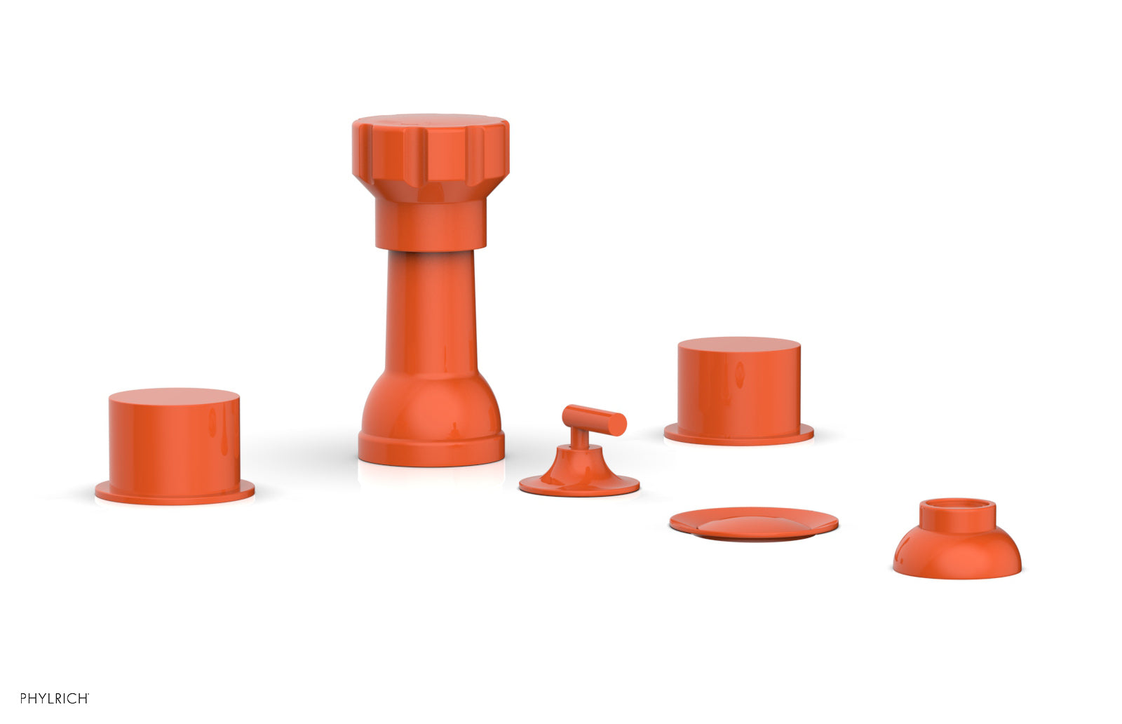 BASIC II Four Hole Bidet Set - Smooth Handles 230-61