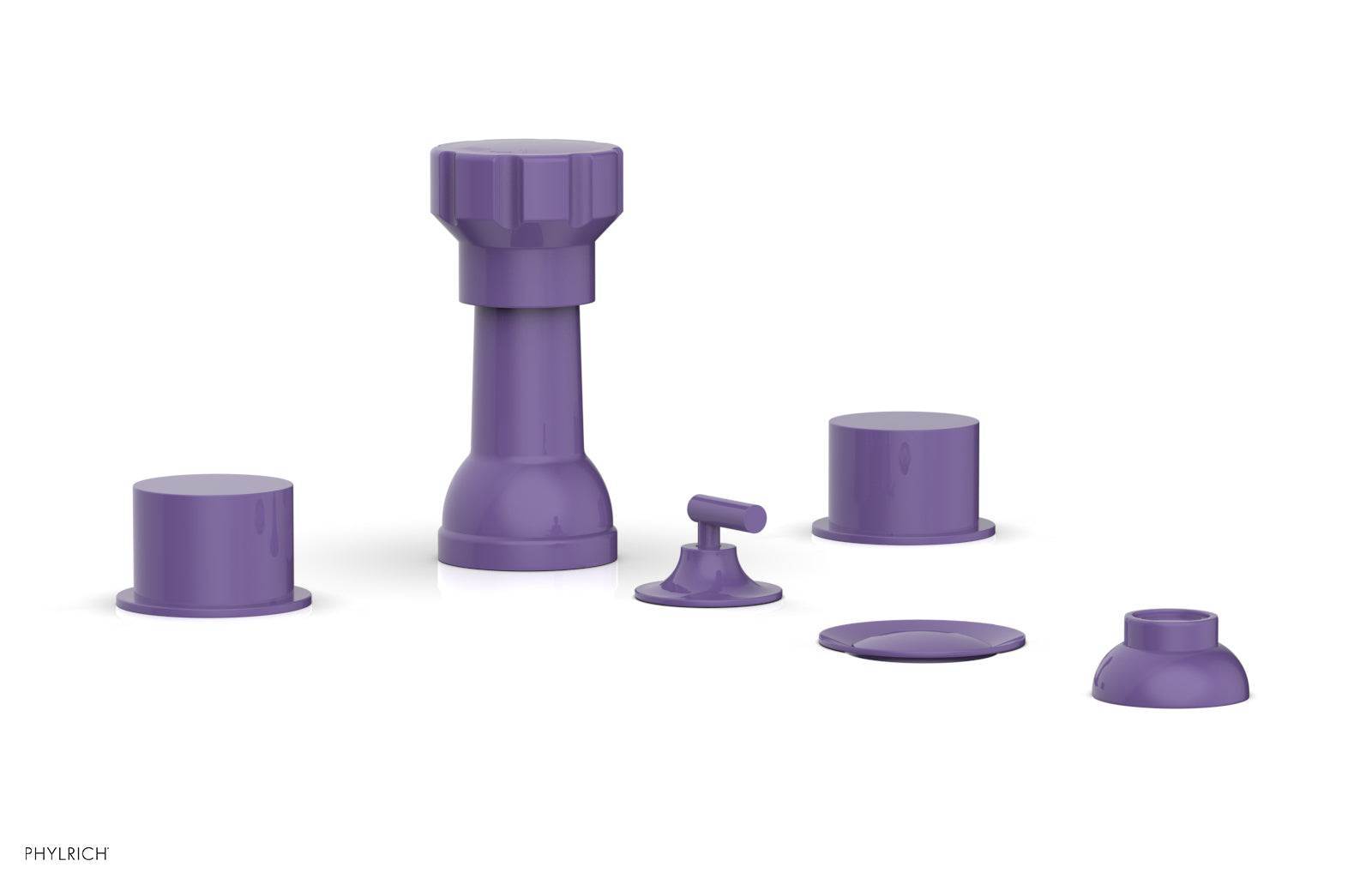 BASIC II Four Hole Bidet Set - Smooth Handles 230-61