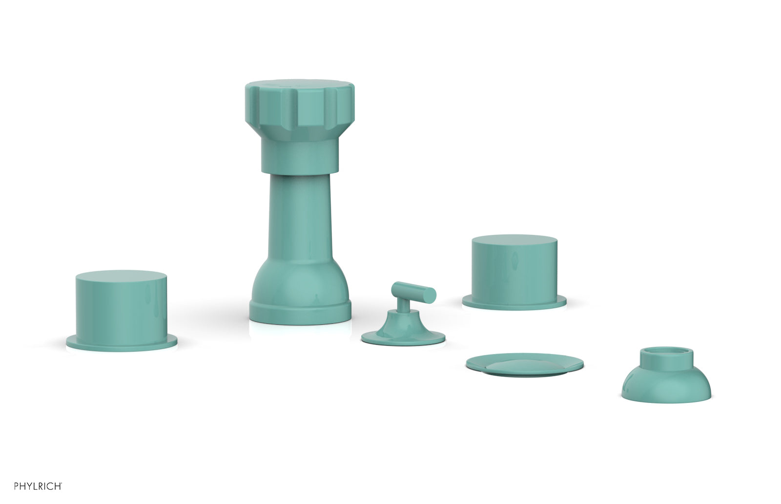 BASIC II Four Hole Bidet Set - Smooth Handles 230-61