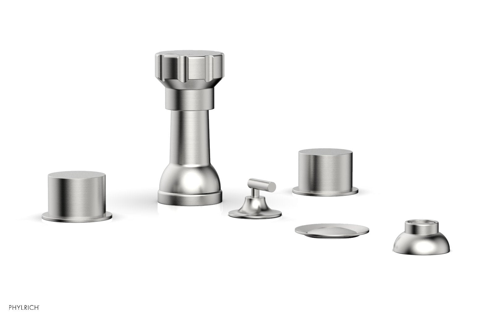 BASIC II Four Hole Bidet Set - Smooth Handles 230-61