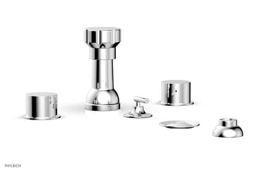 BASIC II Four Hole Bidet Set - Smooth Handles 230-61